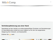 Tablet Screenshot of milz-comp.de